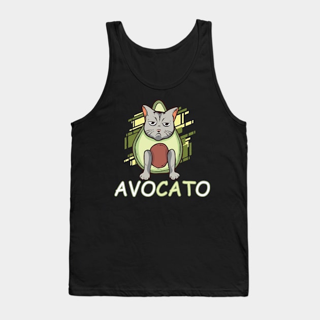 Avogato Avokado Katze Kätzchnen niedlich lustige Tank Top by RRDESIGN